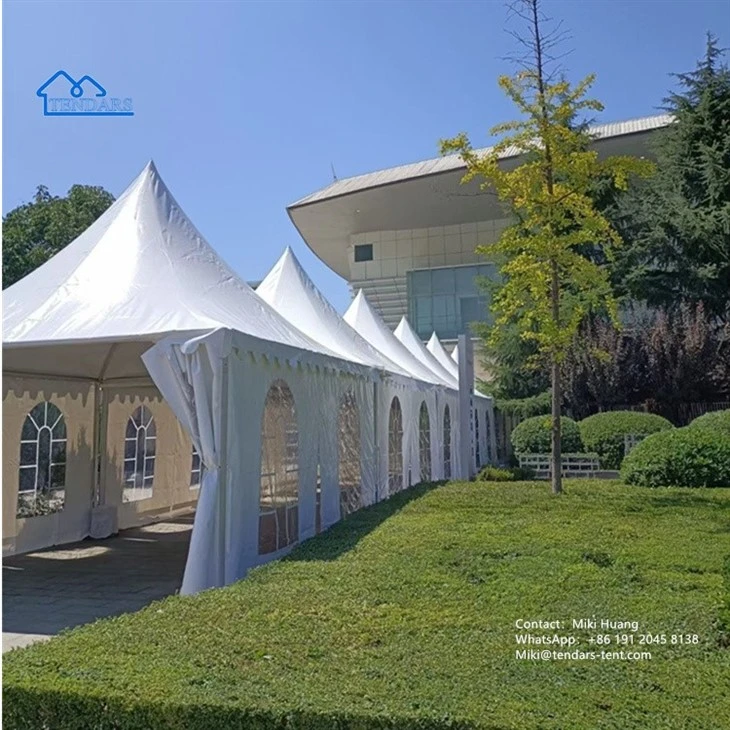 White PVC Pagoda Tent